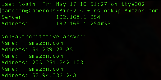 Nslookup